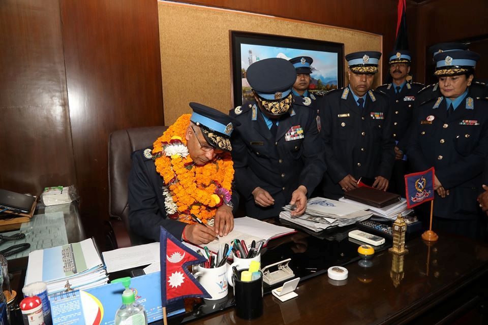 Newly appointed IGP Thakur Gyawali assumes office (with photos)