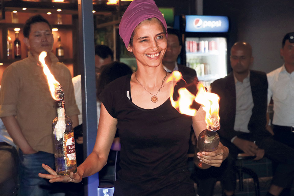 Celebrity bartenders showcase skills in Nepal