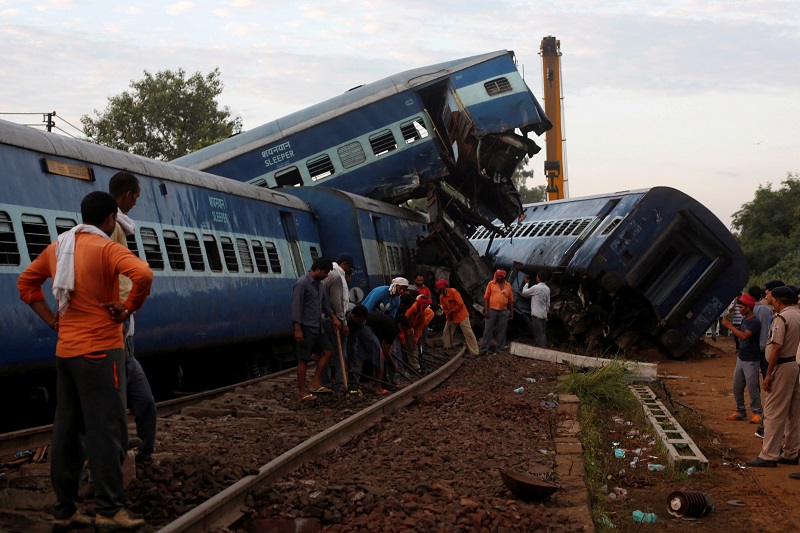 At least 42 injured in rail accident in Uttar Pradesh