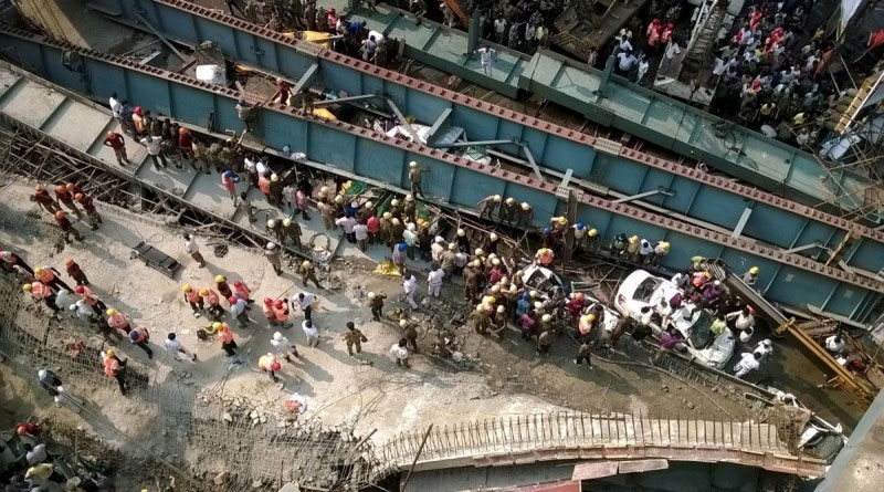 22 feared dead as bridge collapses in western India