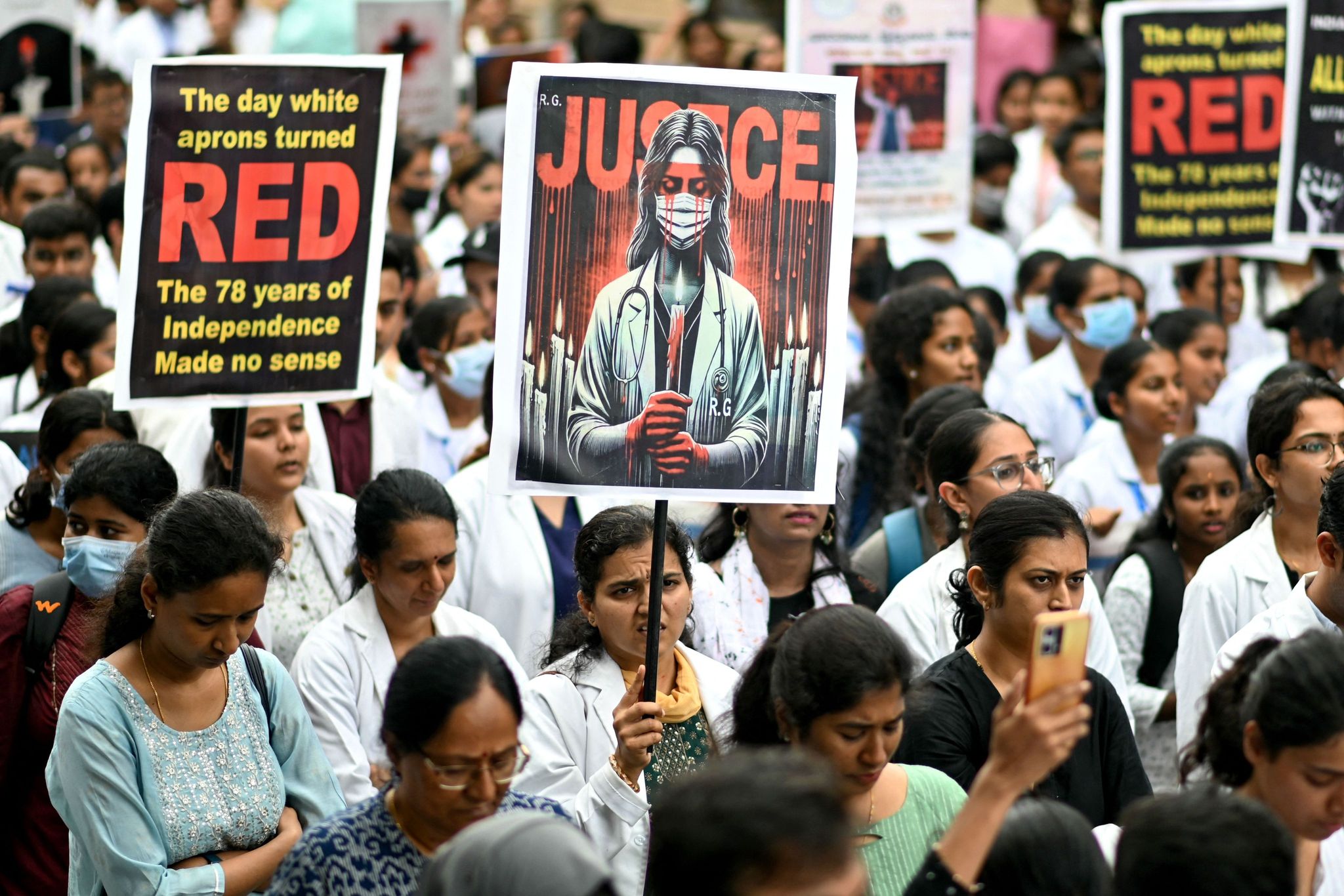 Indian doctors stage nationwide strike over colleague's rape and murder