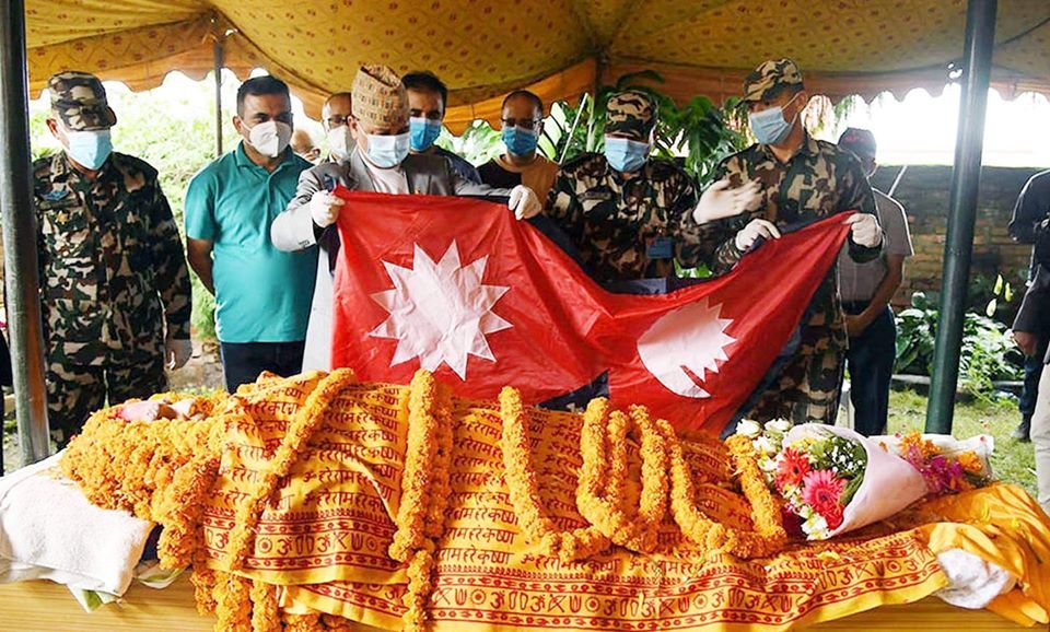 National poet Madhav Prasad Ghimire cremated with state honors