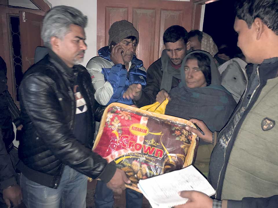 NMCC distributes relief materials to cold wave victims