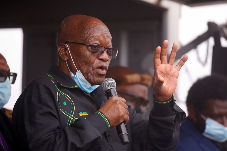 Defiant ex-leader Jacob Zuma compares S.African judges to apartheid rulers