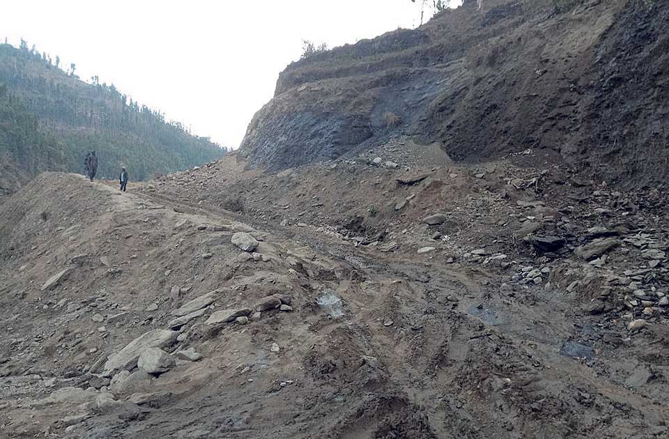 Jajarkot section of Mid-Hills Highway in sorry state