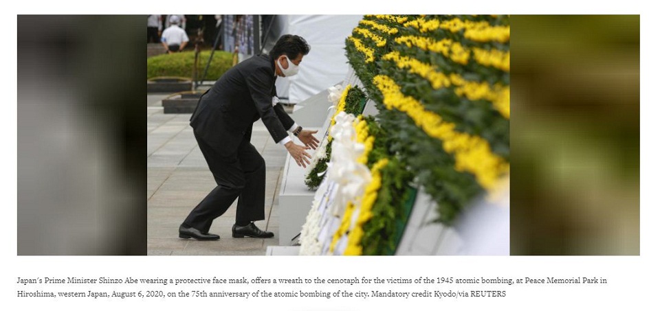 Hiroshima marks 75 years since atomic bombing in scaled-back ceremony