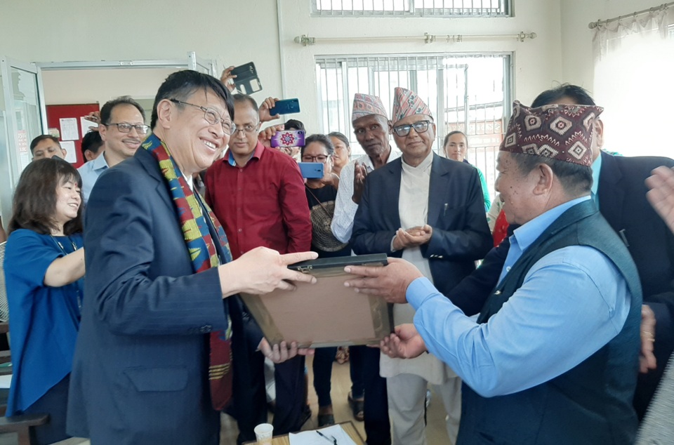 Japanese Ambassador to Nepal hands over agricultural facilities to Bhutanese camps