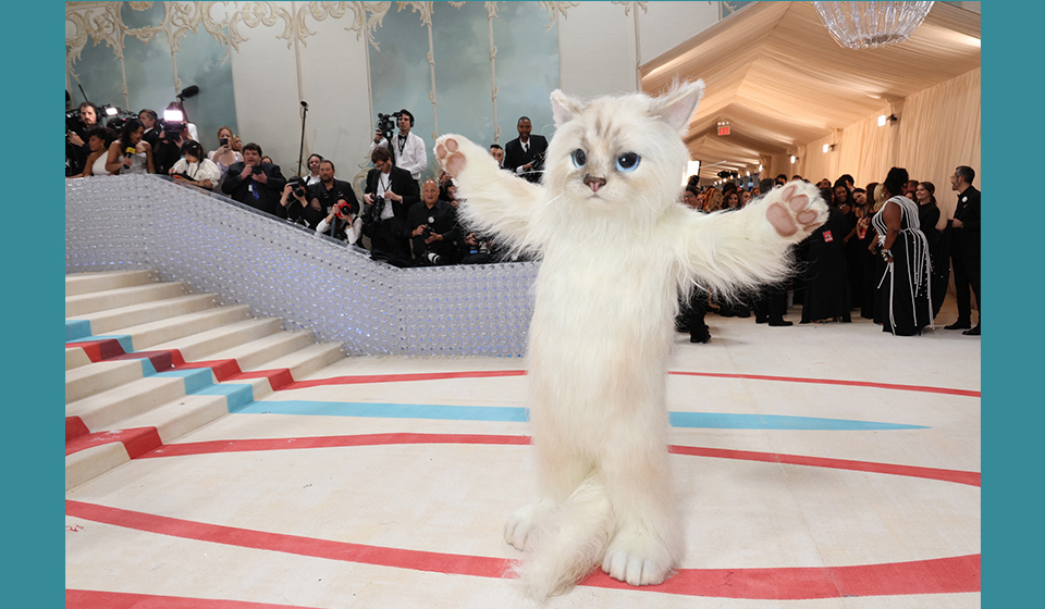 My City - Jared Leto wears giant 'Choupette' costume to Met Gala