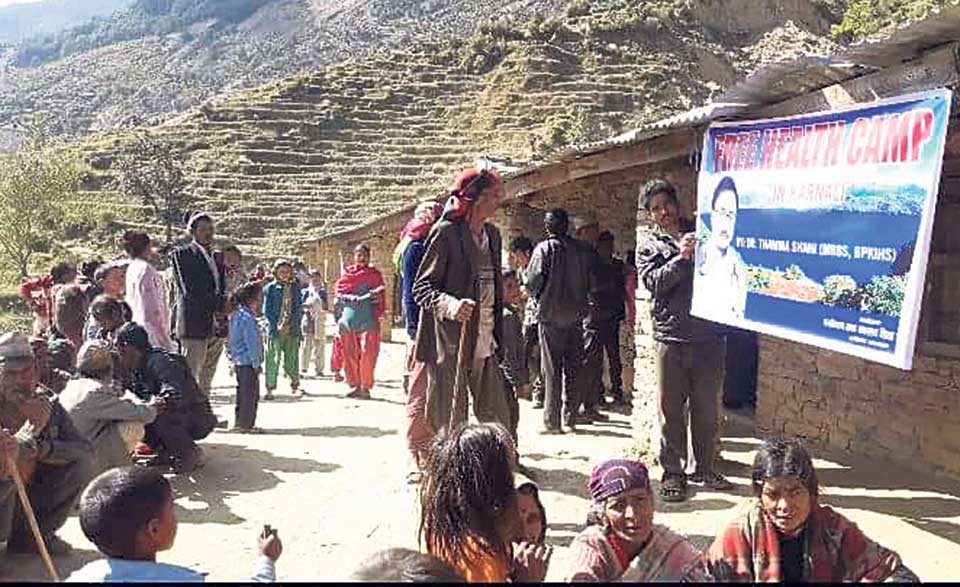 Free health camps in Karnali