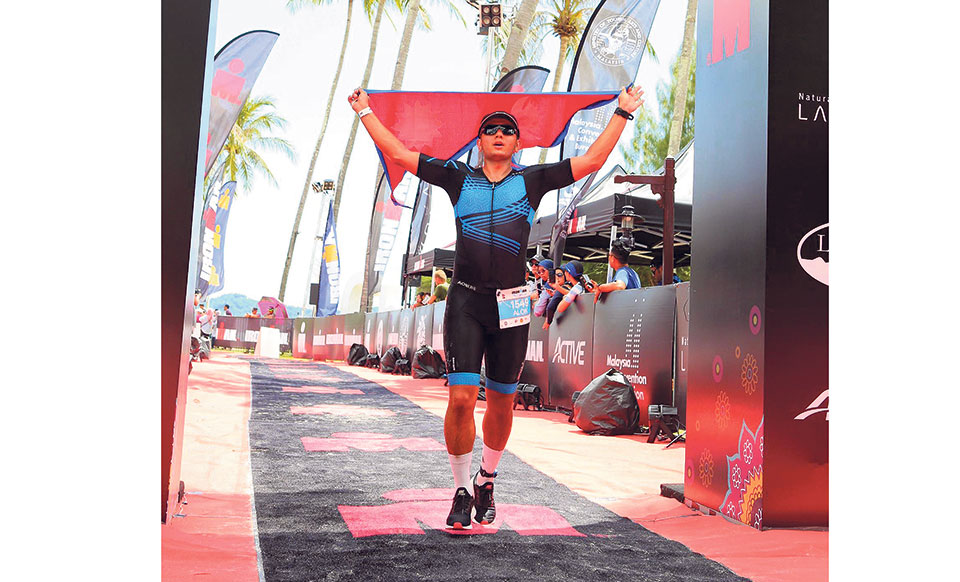 Alok Khatri becomes Nepal’s first Ironman