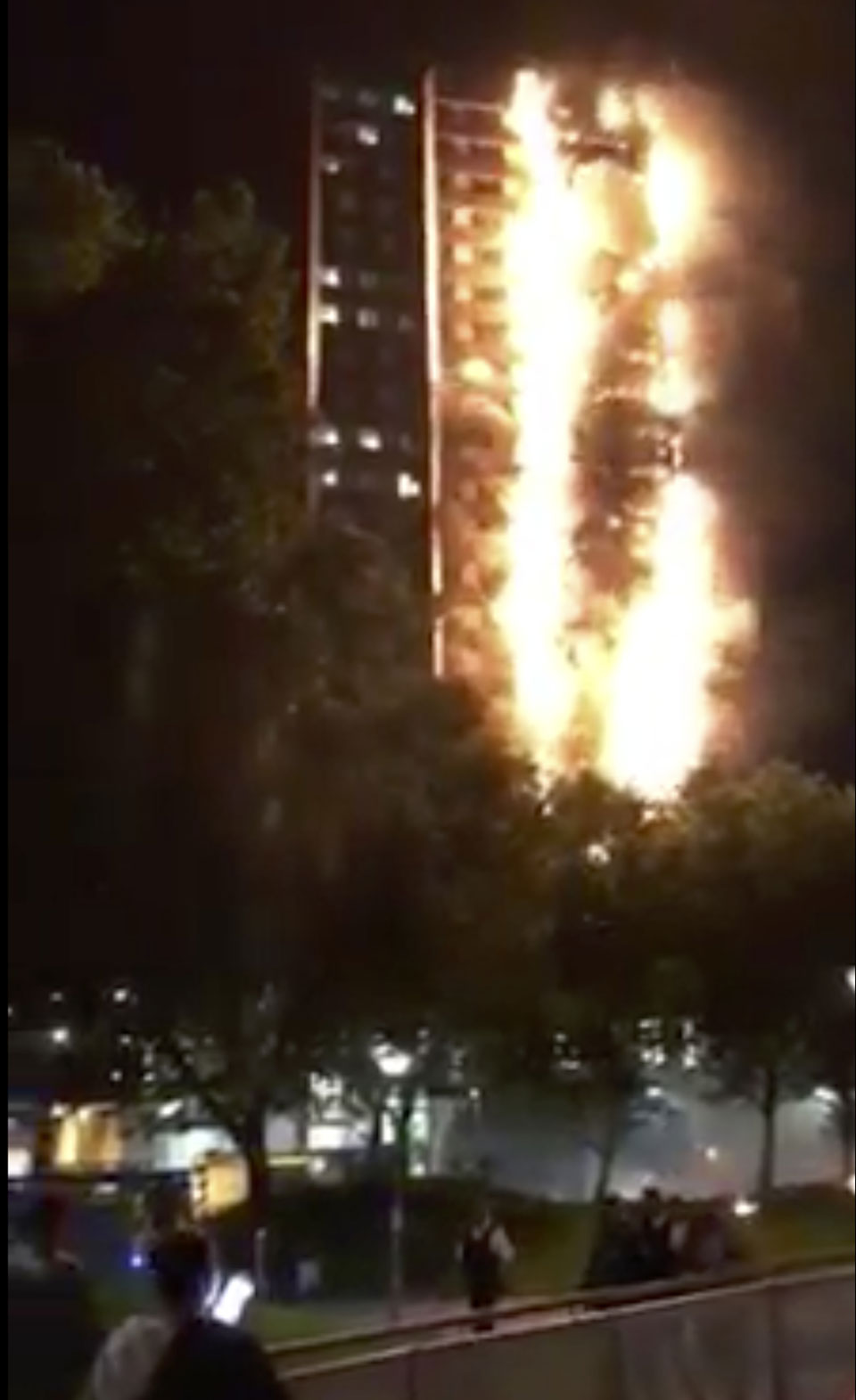 Firefighters battle massive blaze in London high-rise