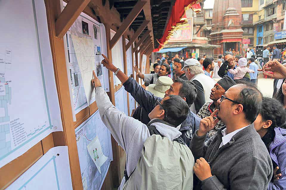 Exhibit and dialogue on Kasthmandap a crowd puller