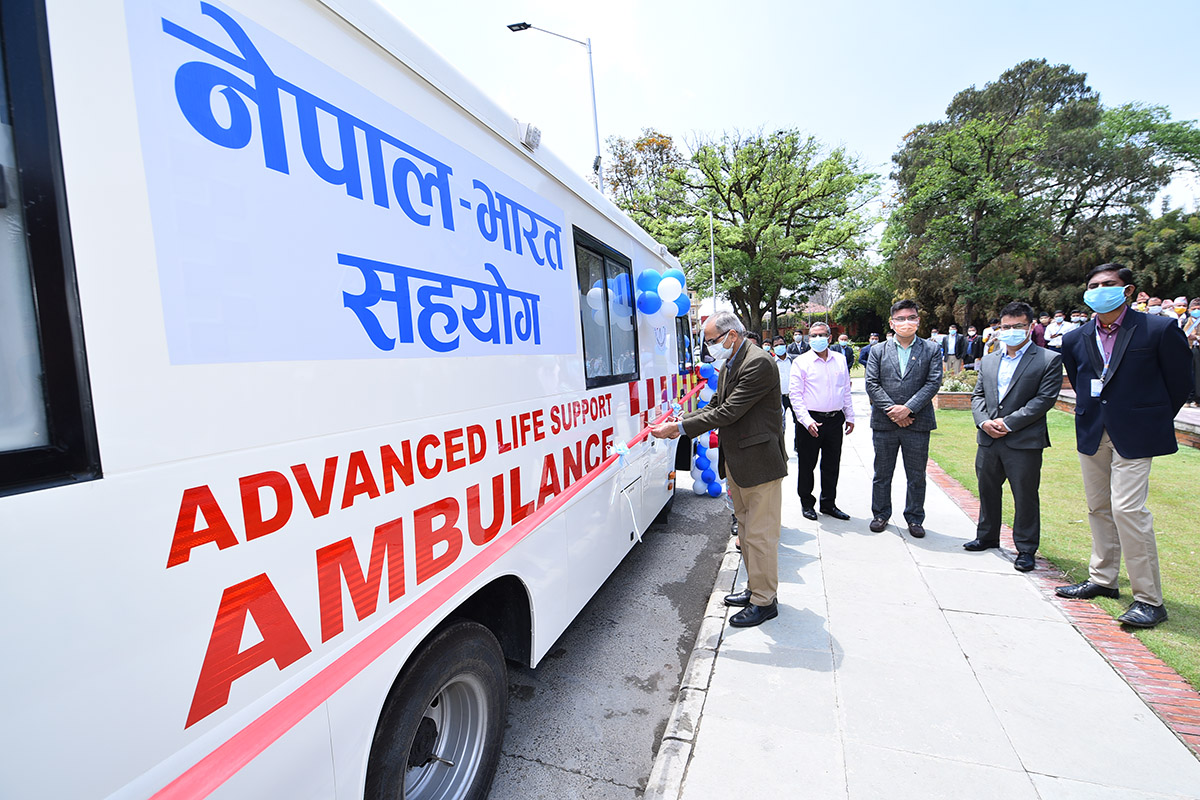 India gifts 39 ambulances and six school buses to govt and not-for profit organizations in various districts