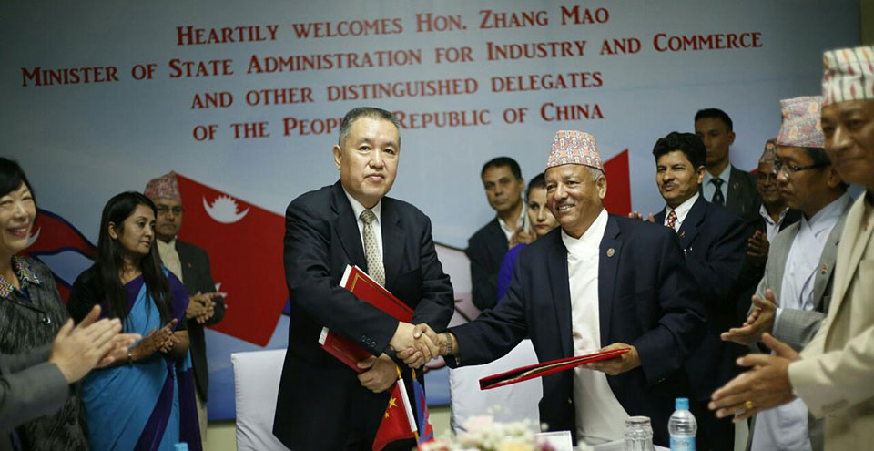 Nepal, China sign MOU on consumers’ rights, trade and commerce