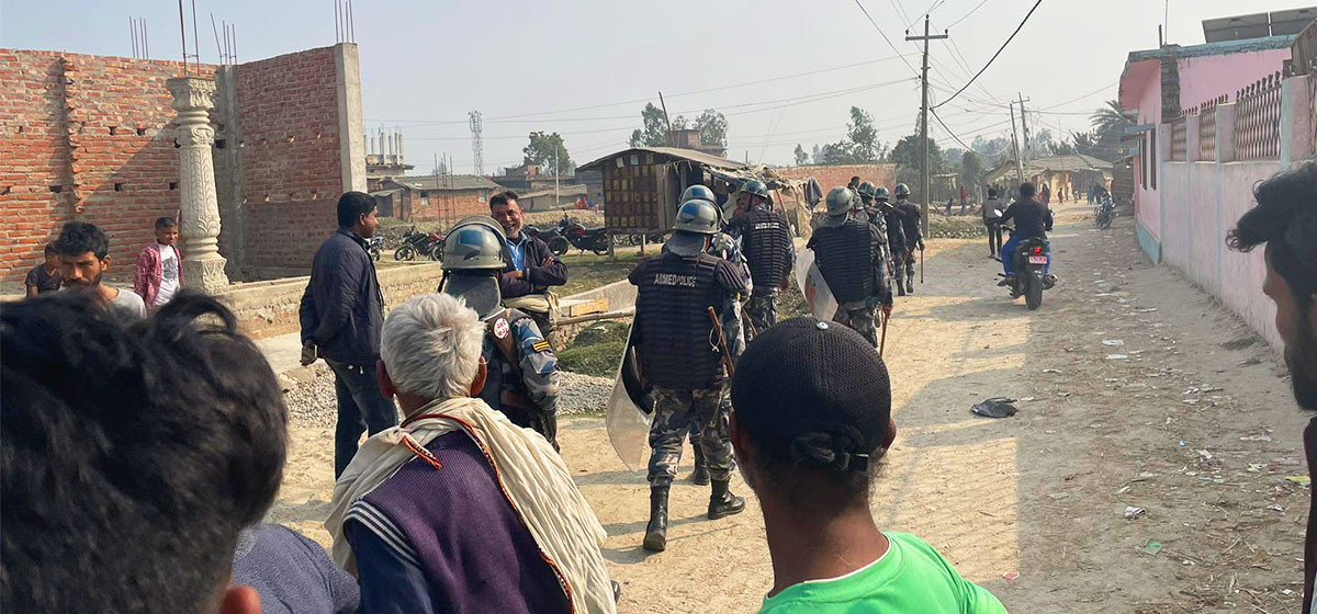 Three injured in clash that erupted between two communities in Mahottari