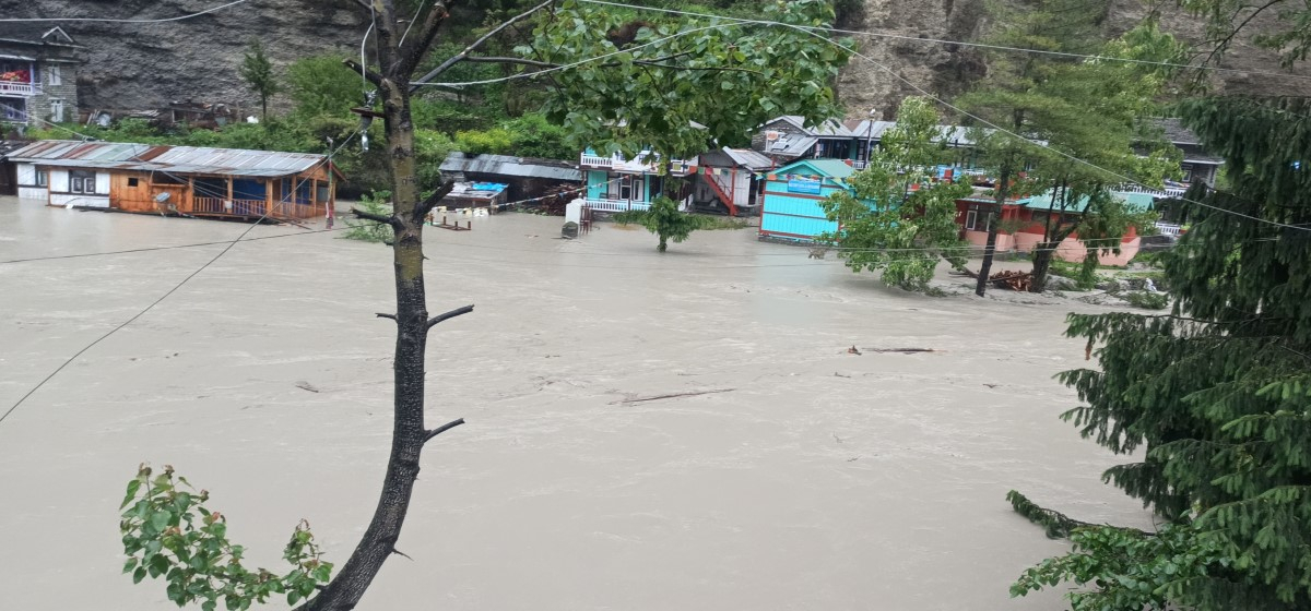 Marsyangdi River crosses danger level