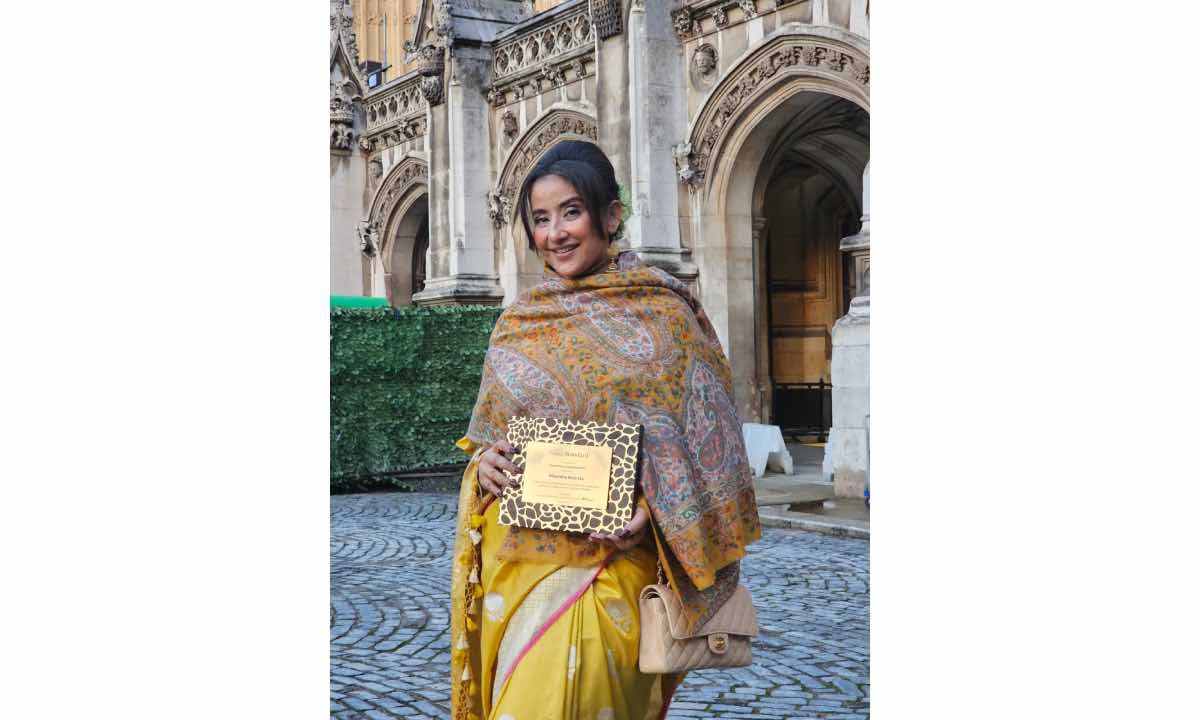 Renowned actress Manisha Koirala honored in British Parliament