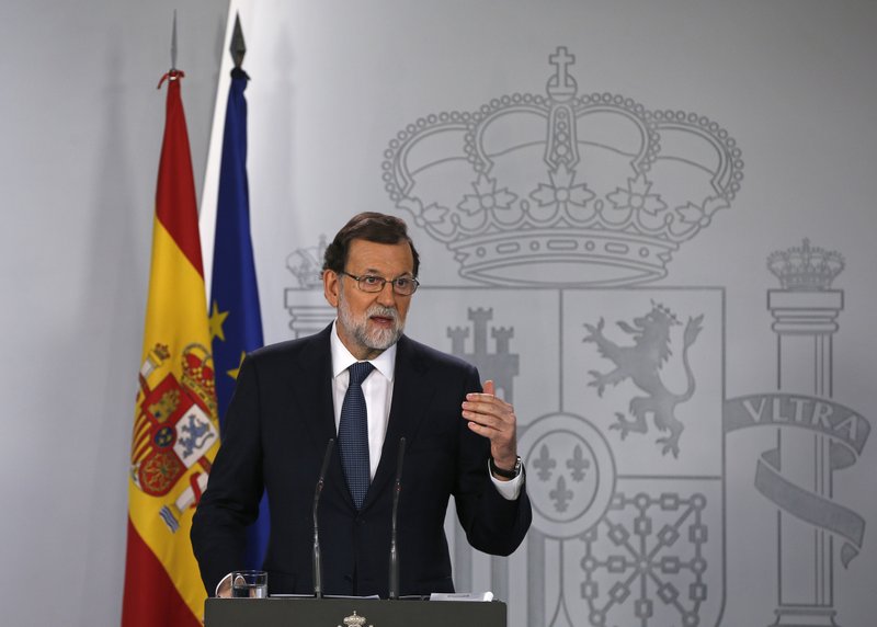 Spain’s PM demands clarity from Catalonia on independence