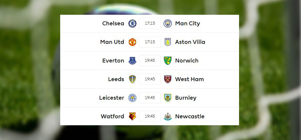 Matchday 6: Chelsea to play Manchester City at home, United up against A Villa