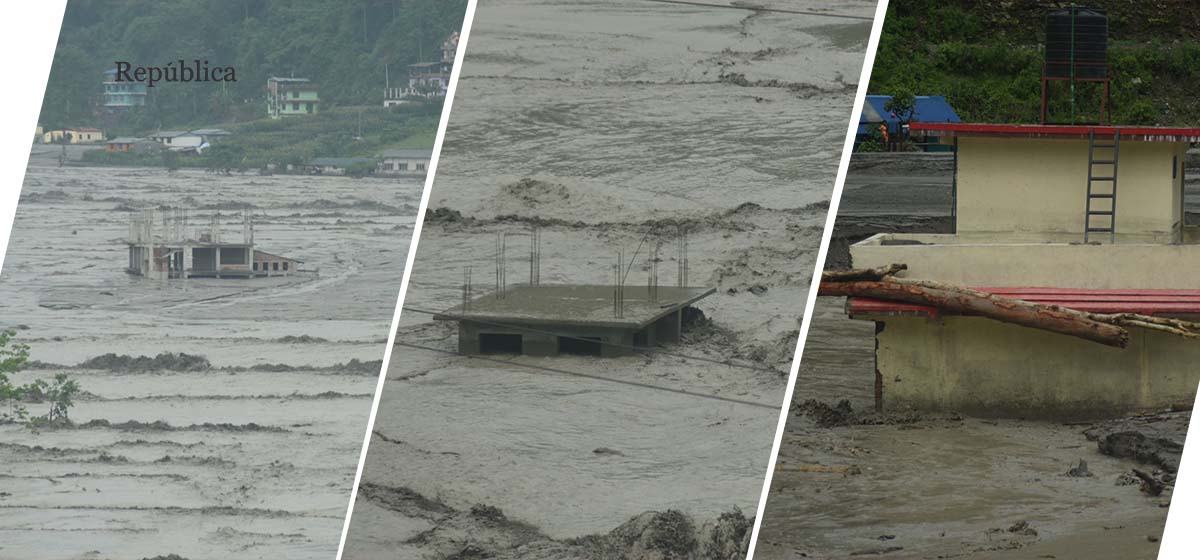 UPDATE: Melamchi flood sweeps away 17 more houses