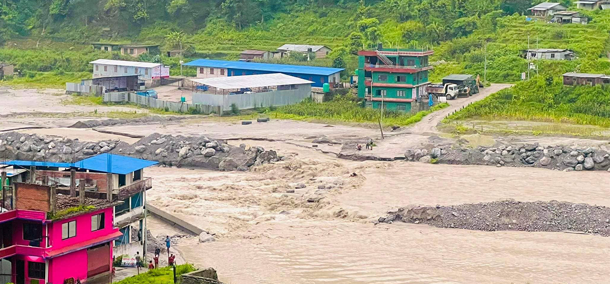 Roads and bridges in Melamchi area damaged, locals bear the brunt