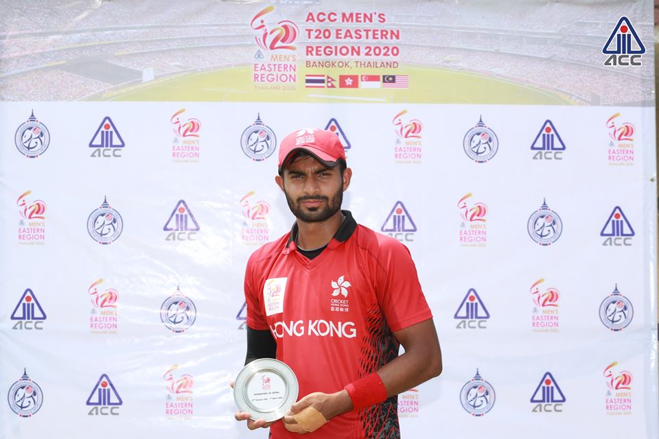 Haroon Mohammad Arshad, the man of the match (Photo courtesy: ACC)