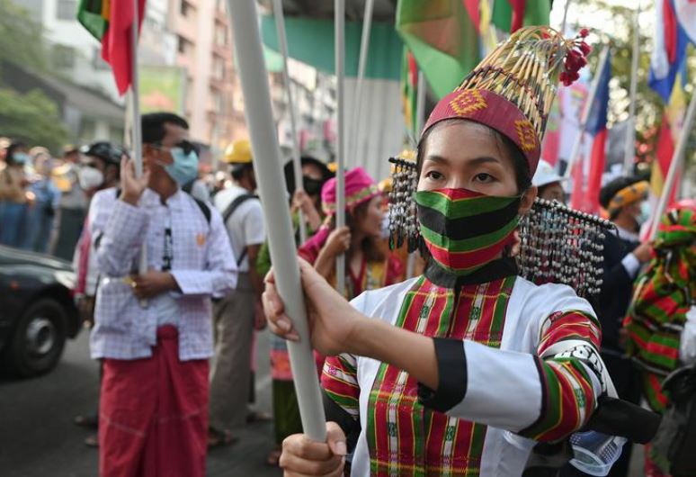 Diverse Myanmar protesters united in opposition to coup