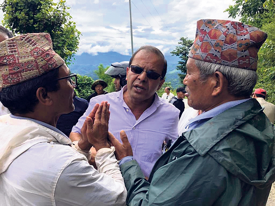 NCP cadres stop NC leader Rijal on the way for 3 hours