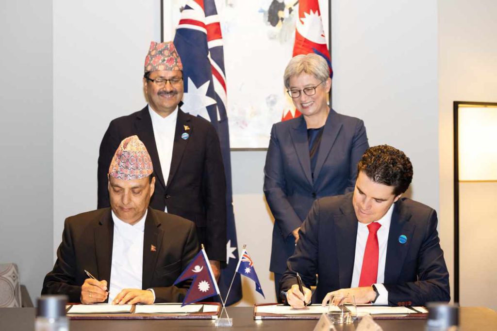 Nepal and Australia sign Trade and Investment Agreement