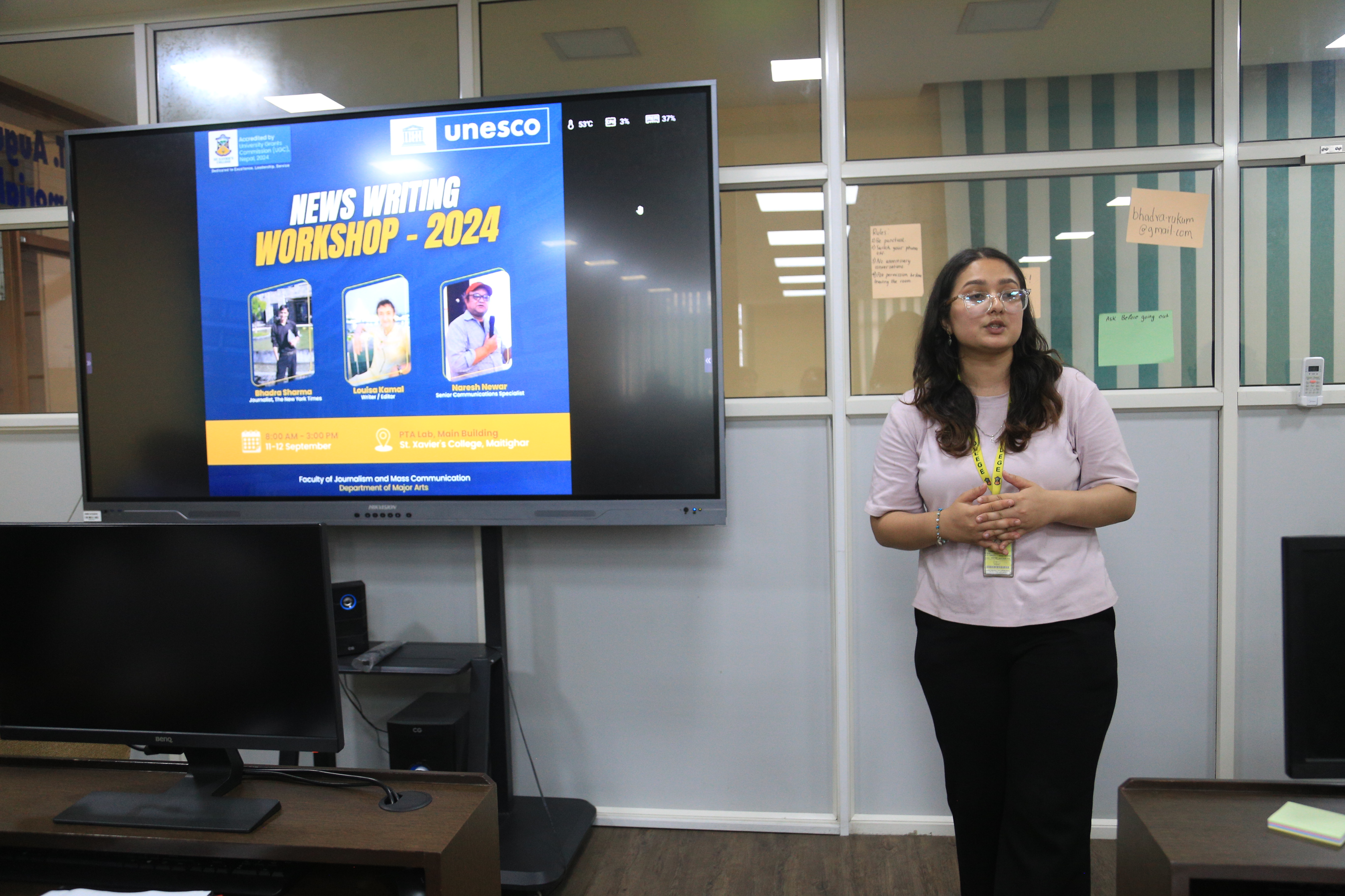 News writing workshop in collaboration with UNESCO begins at St Xavier’s College