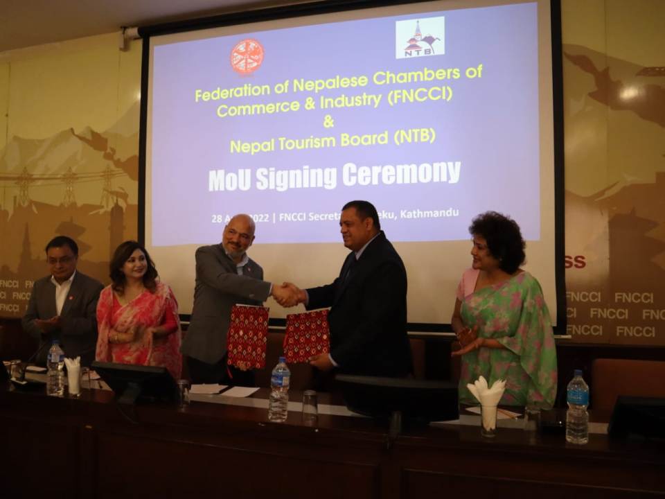 NTB, FNCCI ink MoU to collaborate for tourism promotion