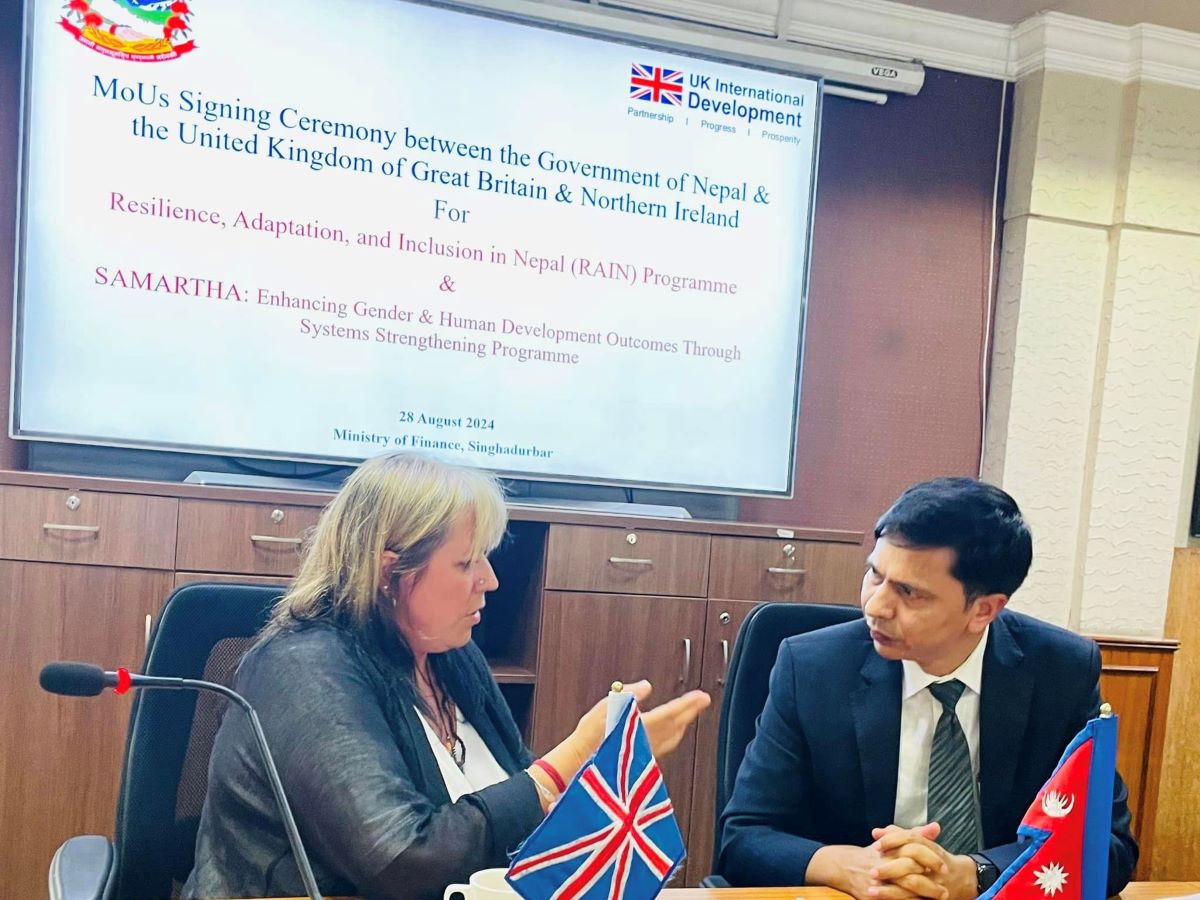 Nepal, UK sign grant agreement worth Rs 13 billion for climate resilience, empowerment of local levels