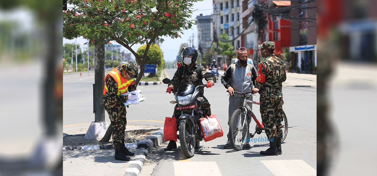 PHOTOS: Nepal Army ups vigilance against misuse of combat dress during lockdown