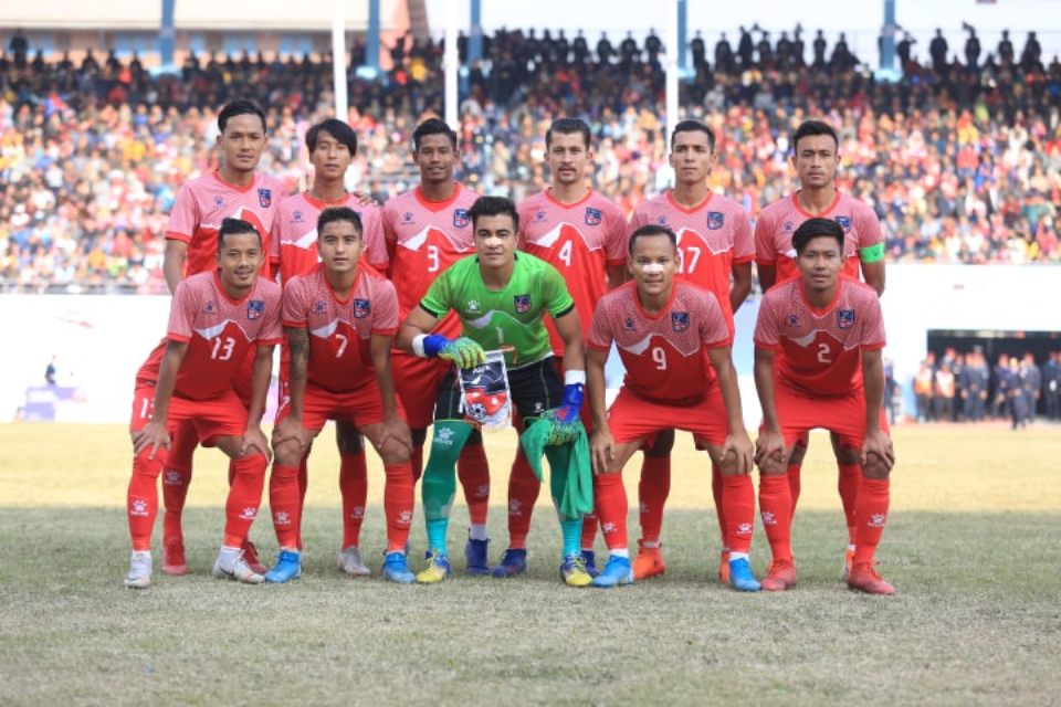 Nepal grabs gold in finals of men's football under 13th South Asian Games
