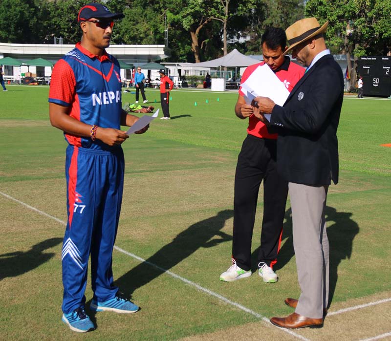 Nepal versus HK match in doubts for Monday