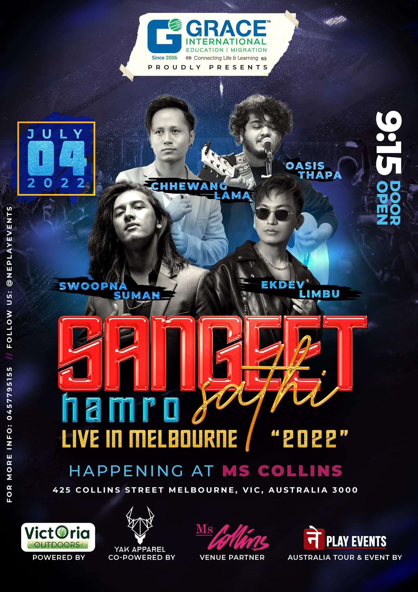 Sangeet Hamro Sathi-4 to be held at MS Collins, Australia