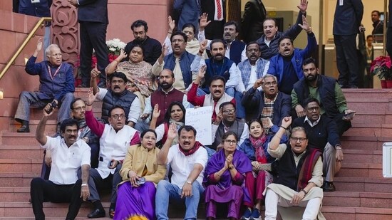 India’s lower house suspends 33 MPs, upper house takes action against 45 MPs