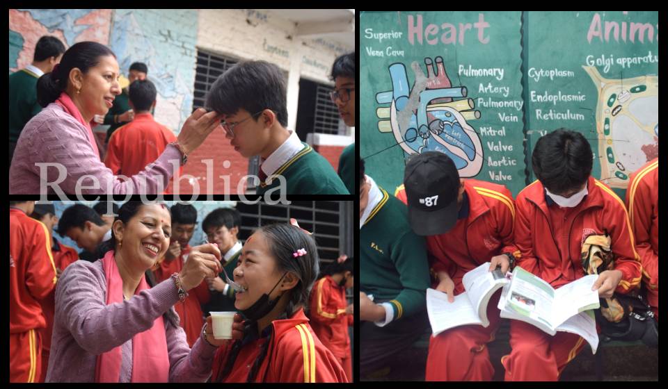In Pictures: Teachers, parents wish good luck to SEE appearing students