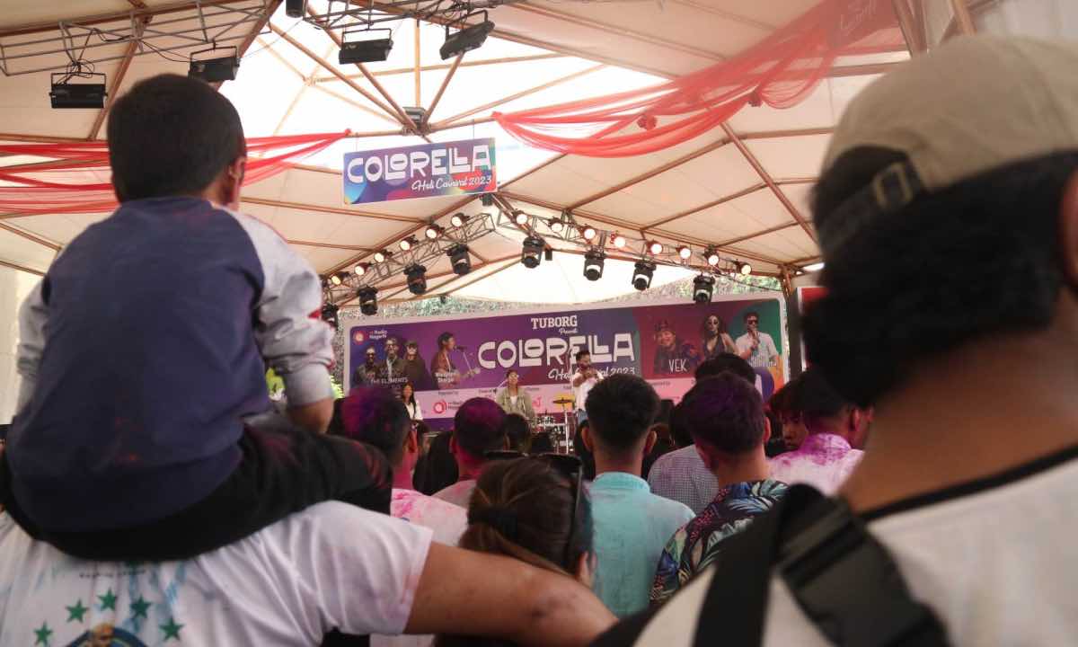 Holi revelers celebrate Colorella ~ Holi Carnival 2023 by Radio Nagarik 96.5  (Photo Feature)