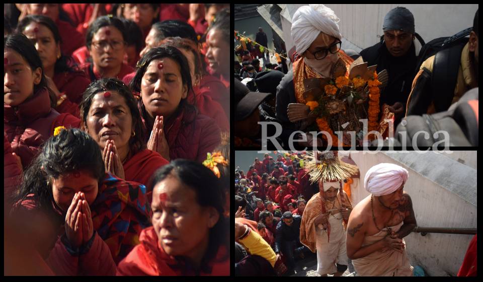 In Pictures: Madhav Narayan devotees visit Pashupatinath Temple