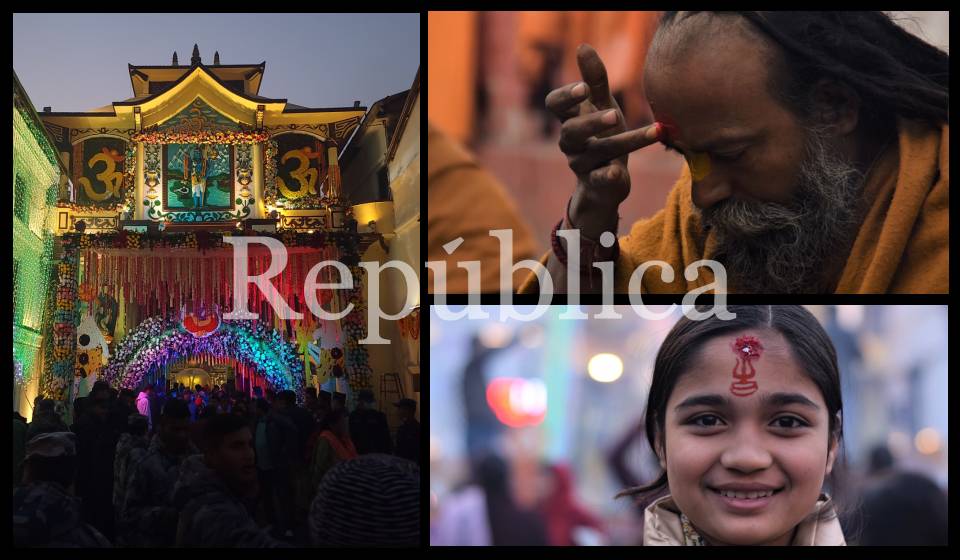In Pictures: Devotees throng Pashupatinath Temple to offer prayers to Lord Shiva