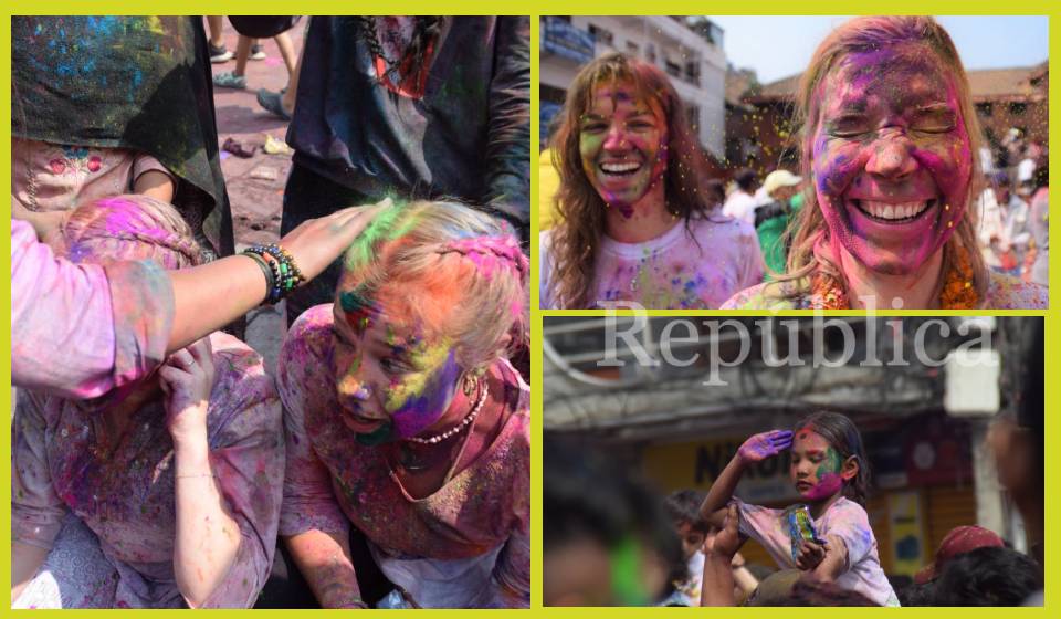 In Pictures: People celebrate festival of colors in Kathmandu