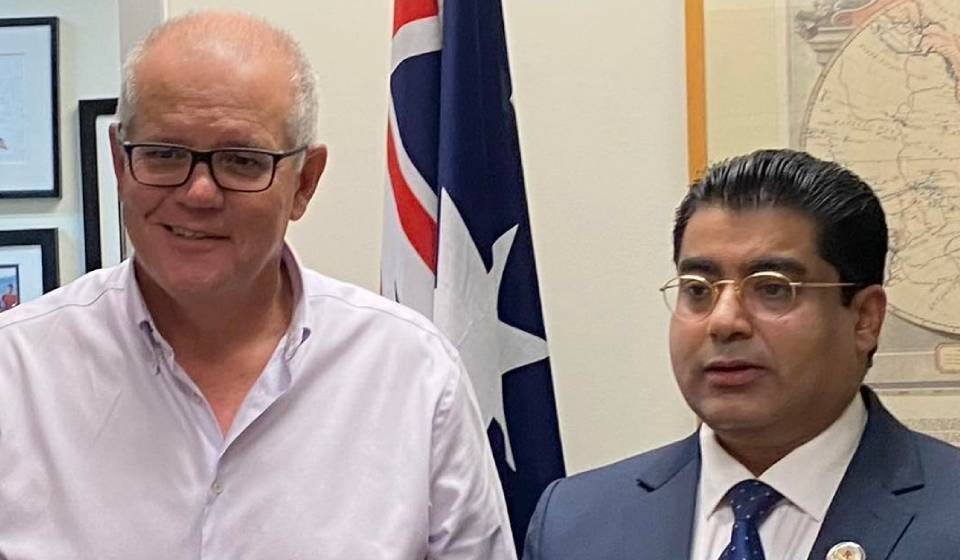 Lawmaker Dhakal holds meeting with former Australian PM Scott Morrison