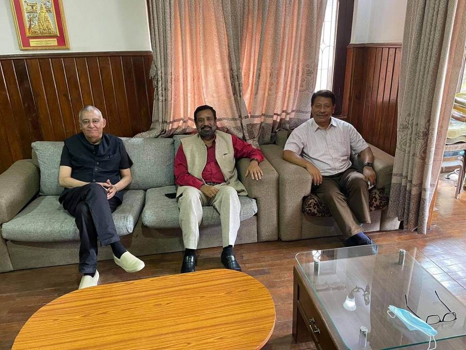 NC leaders Nidhi, Singh and Dr Koirala hold lunch meeting as they vie for party presidency