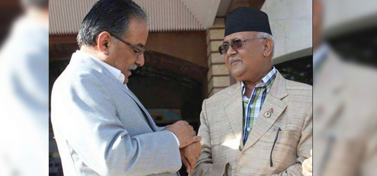 Ahead of Standing Committee meeting, NCP chairman duo Oli and Dahal hold one-on-one meeting