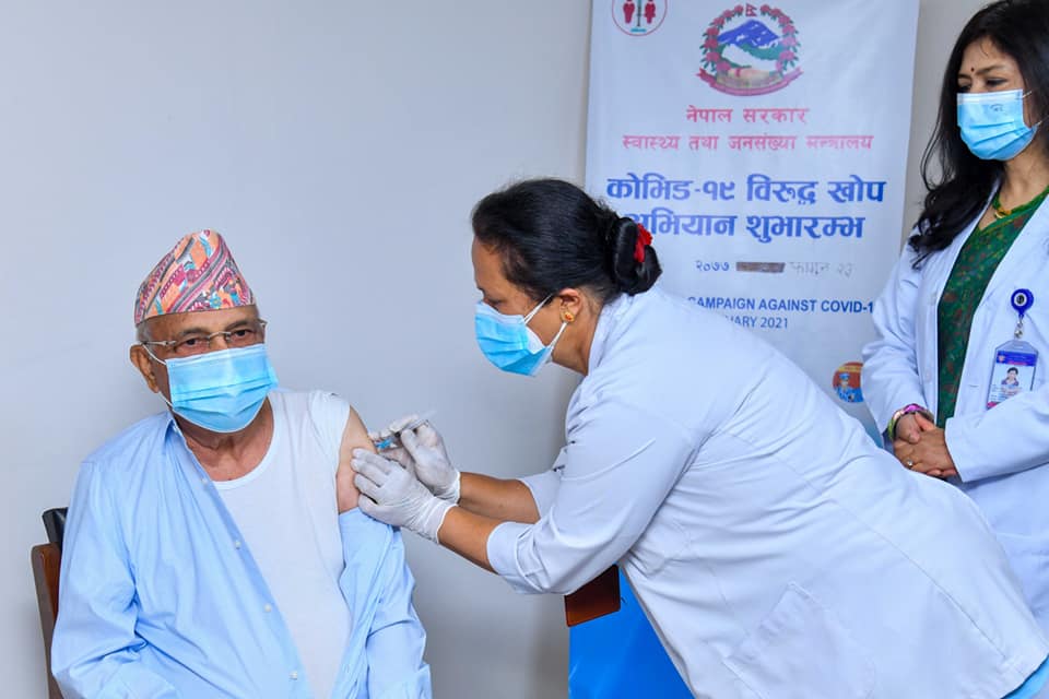 Second phase of COVID-19 vaccination begins as PM Oli gets coronavirus jab