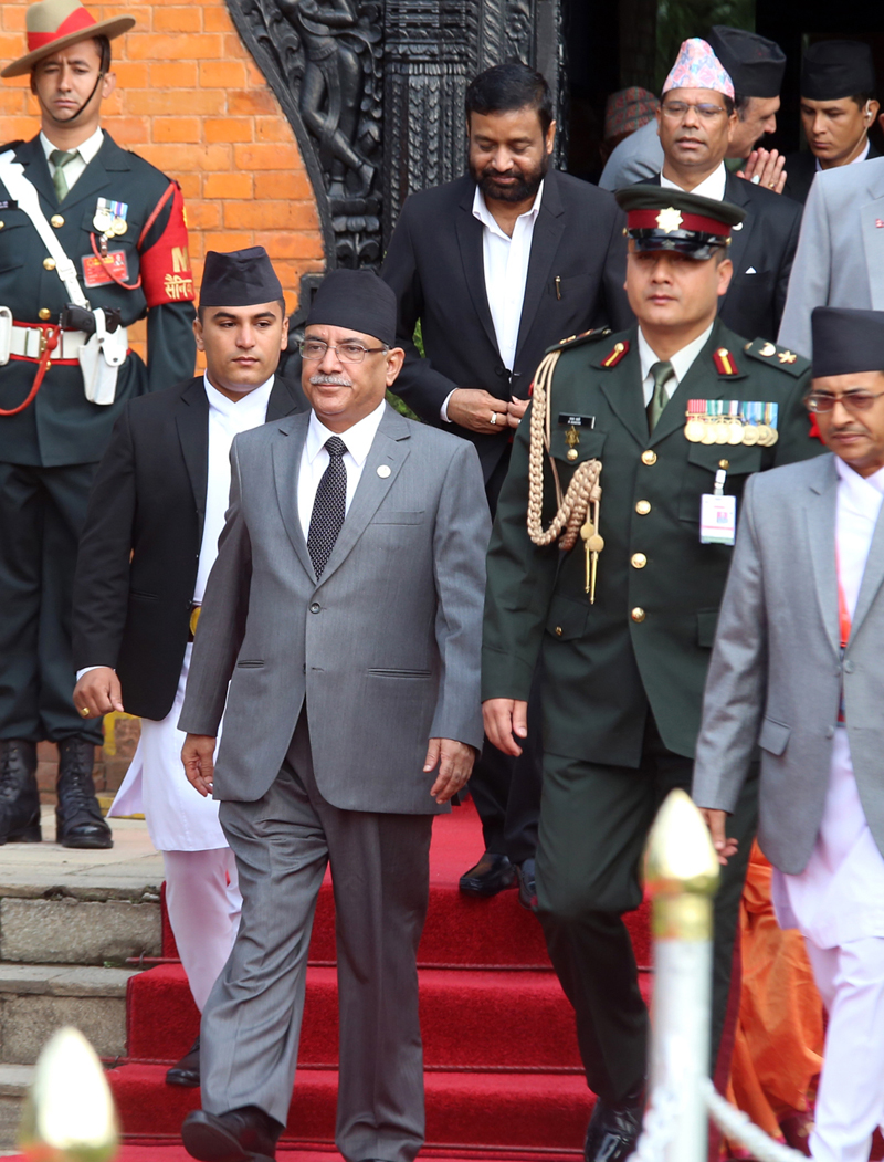 PM Dahal leaves for India to attend BRICS-BIMSTEC Outreach Summit