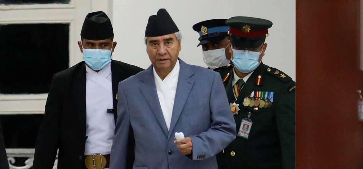 Prime Minister Deuba leaves for India