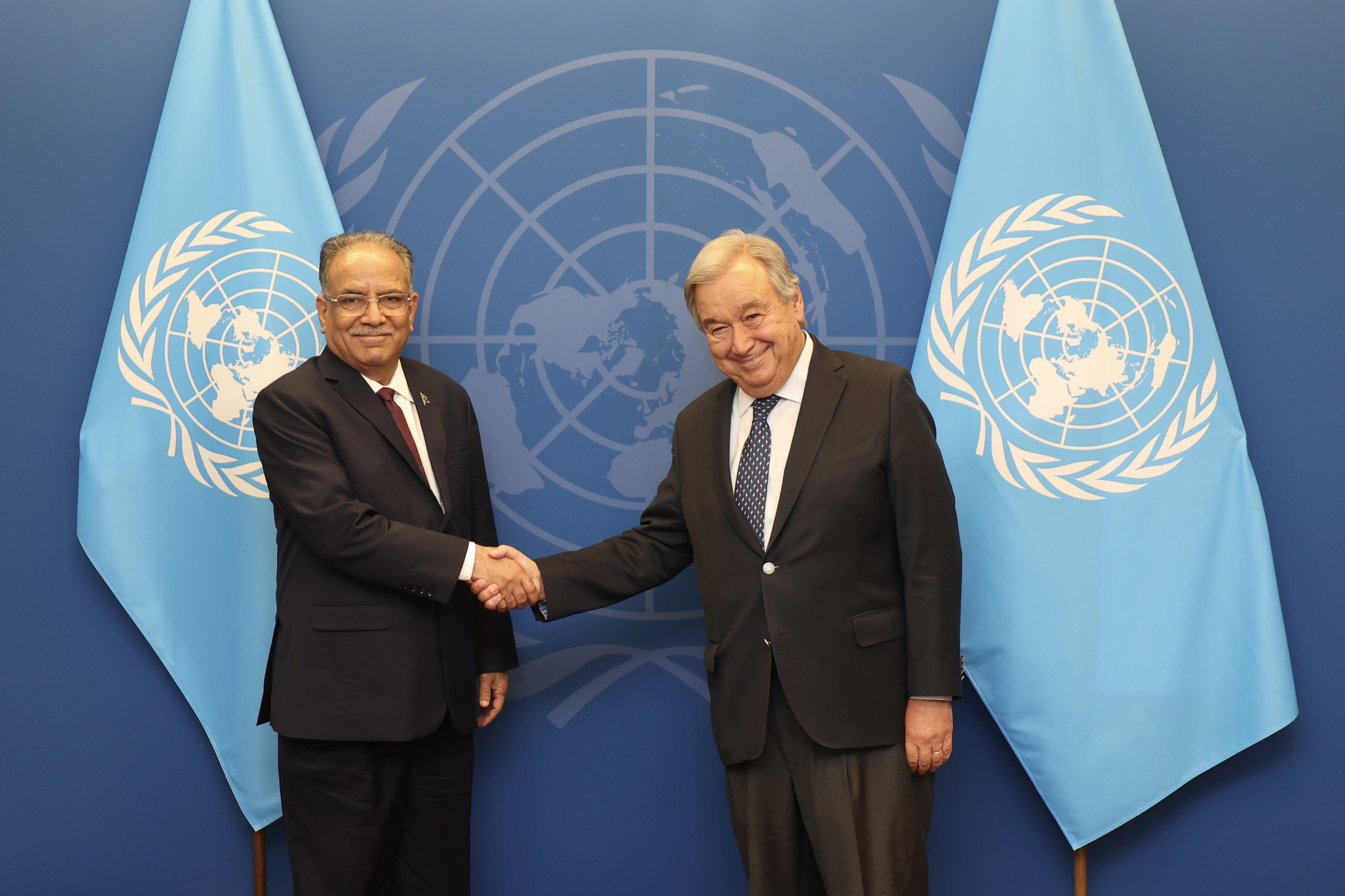 PM Dahal holds meeting with UN Secretary General Guterres in New York