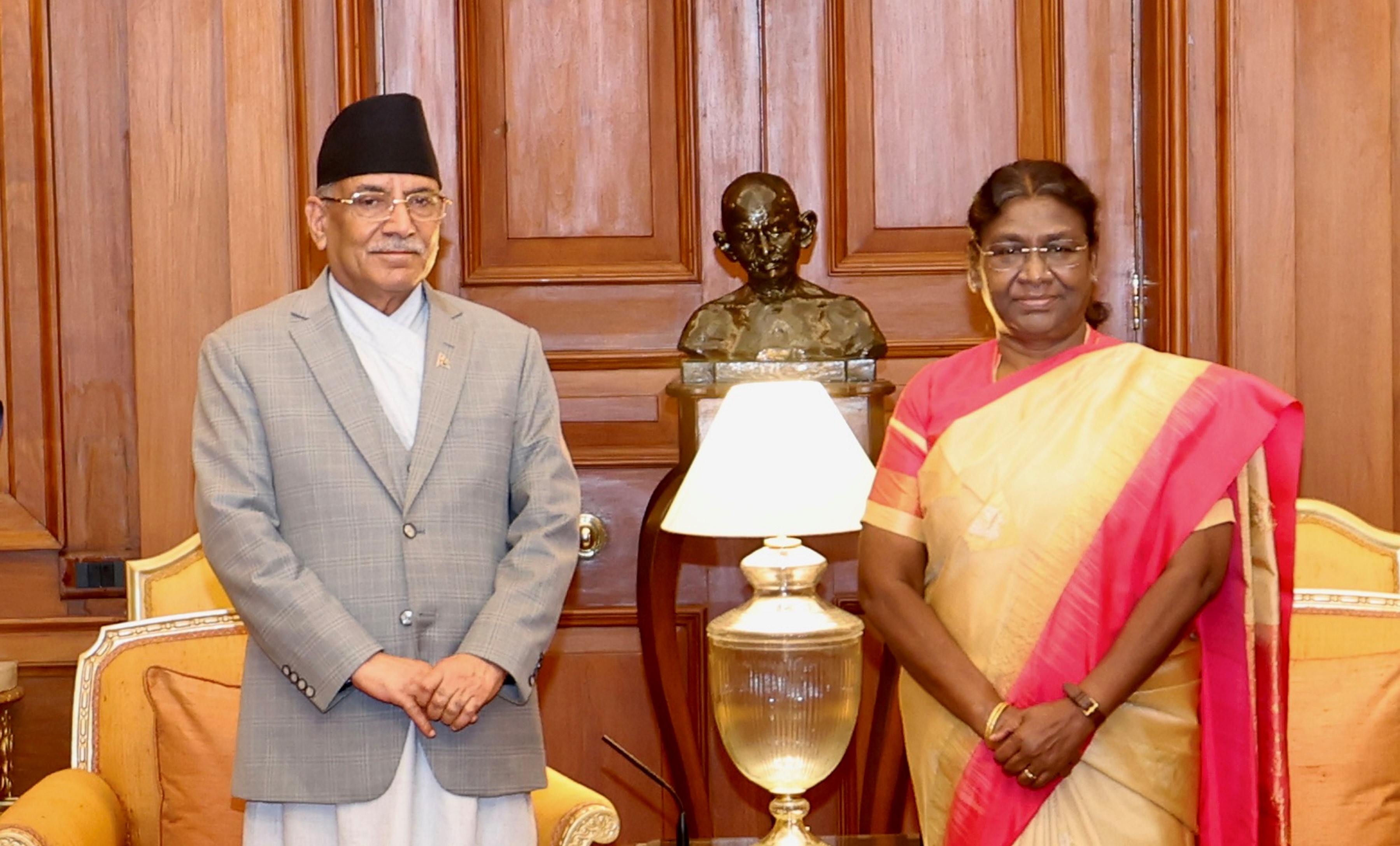 PM Dahal holds meeting with President of India Murmu